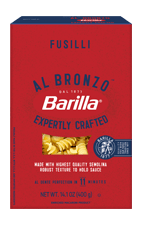 Barilla Al Bronzo Fusilli Pasta Packaging
