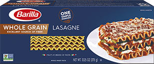 barilla whole grain lasagne package