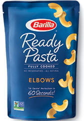 ready pasta elbows package new label removed