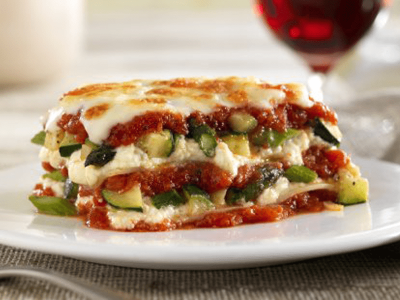 Barilla oven ready lasagna with vegetables