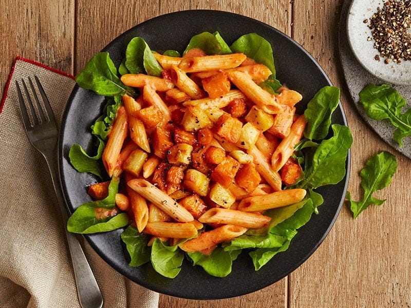 Barilla penne pasta salad with root vegetables