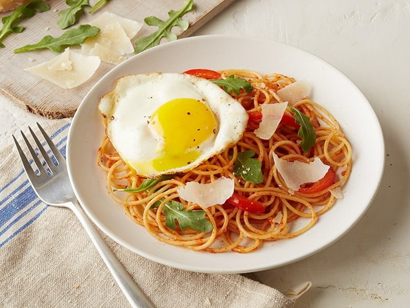 Brunch-Worthy Spaghetti and Eggs